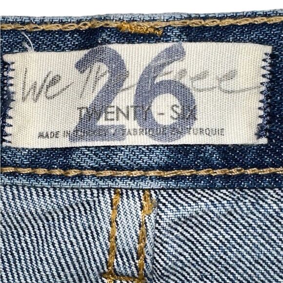 WE THE FREE JEANS BY FREE PEOPLE LASSO IN SAPPHIRE SIZE 26 BUTTON FLY NWT - Picture 5 of 8